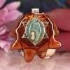 TEP Ocean Jasper With Silver Merkaba Pendants