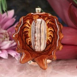 TEP Crazy Lace Agate Pendants