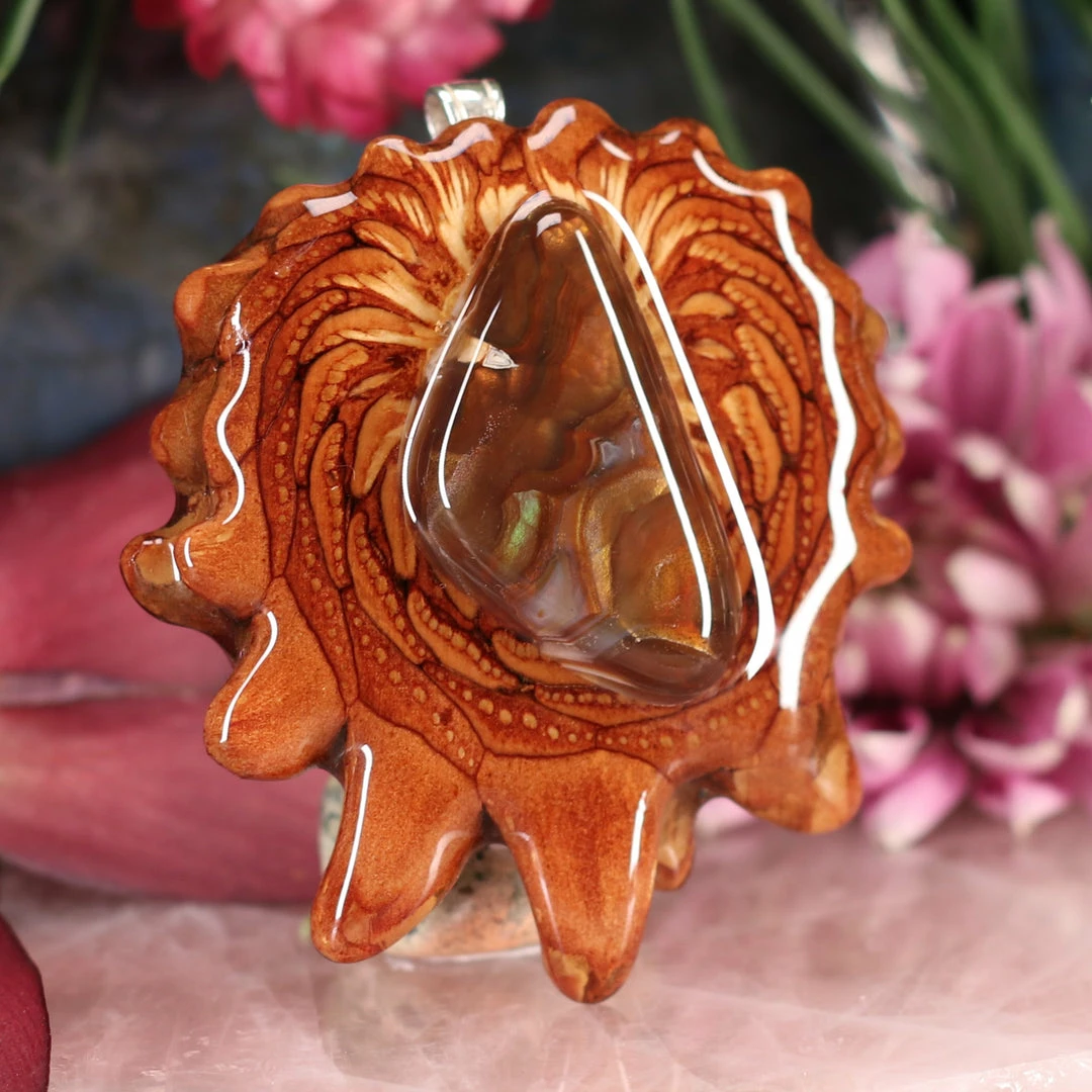 TEP Mexican Fire Agate Pendants 5 TEP Mexican Fire Agate Pendants