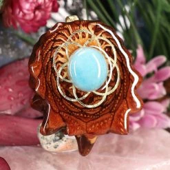 TEP Amazonite With Gold Seed Of Life