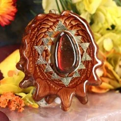 TEP Pendants Ammolite With Gold Sri Yantra