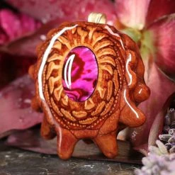 TEP Pink Paua Shell Pendants