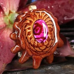 TEP Pink Paua Shell Pendants