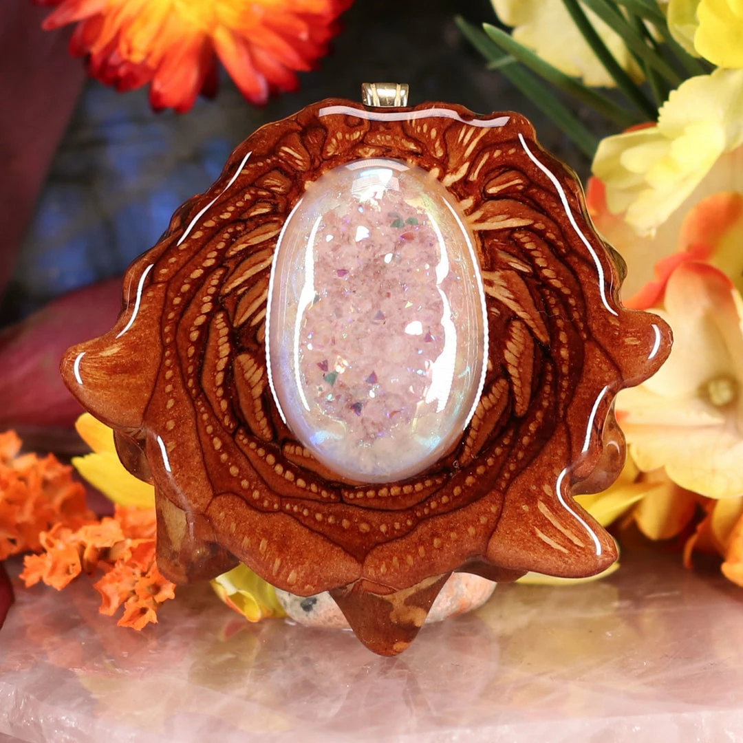 TEP White Druzy Quartz 3 TEP White Druzy Quartz