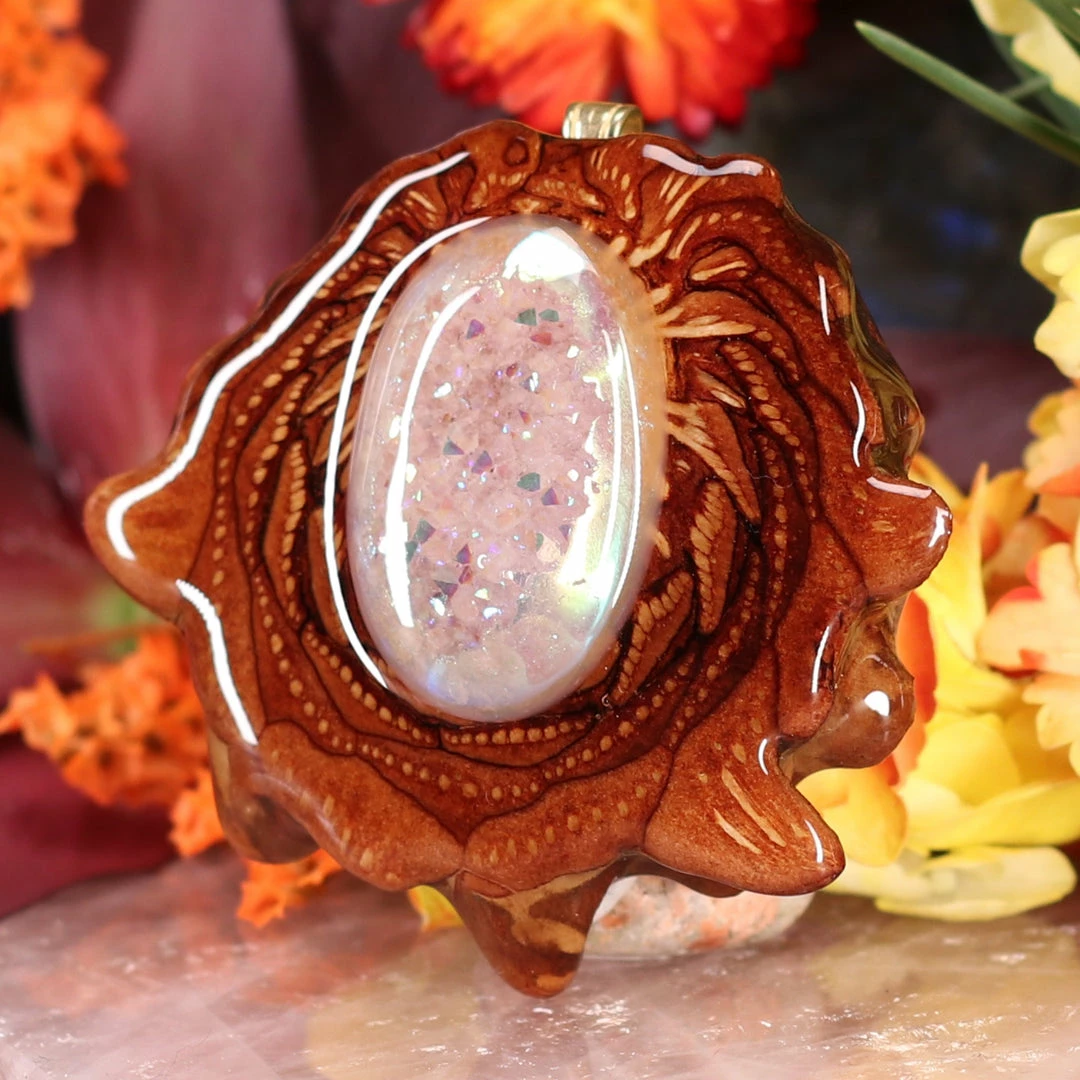 TEP White Druzy Quartz 4 TEP White Druzy Quartz