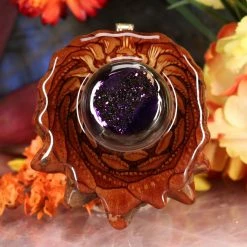 TEP Purple Druzy Quartz Pendants