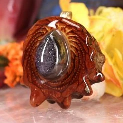 TEP Pendants Gray Druzy Quartz