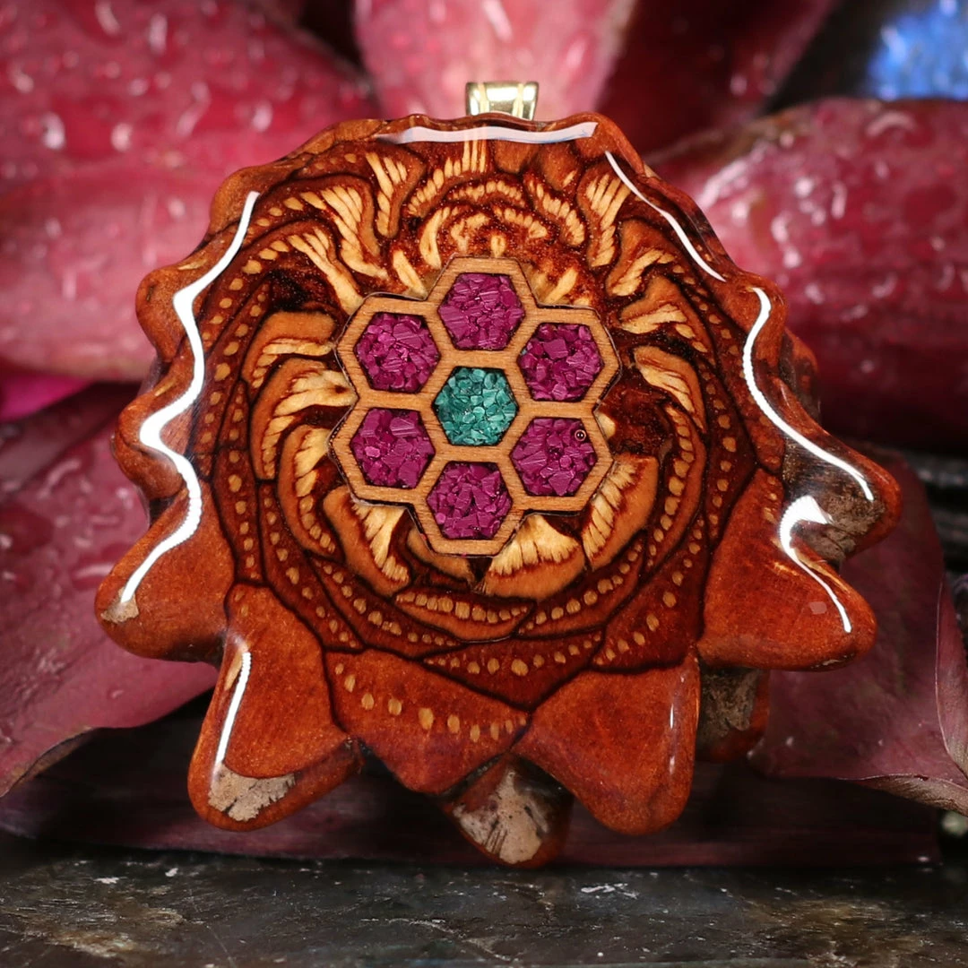 TEP Pendants Cosmic Honeycomb 3 TEP Pendants Cosmic Honeycomb