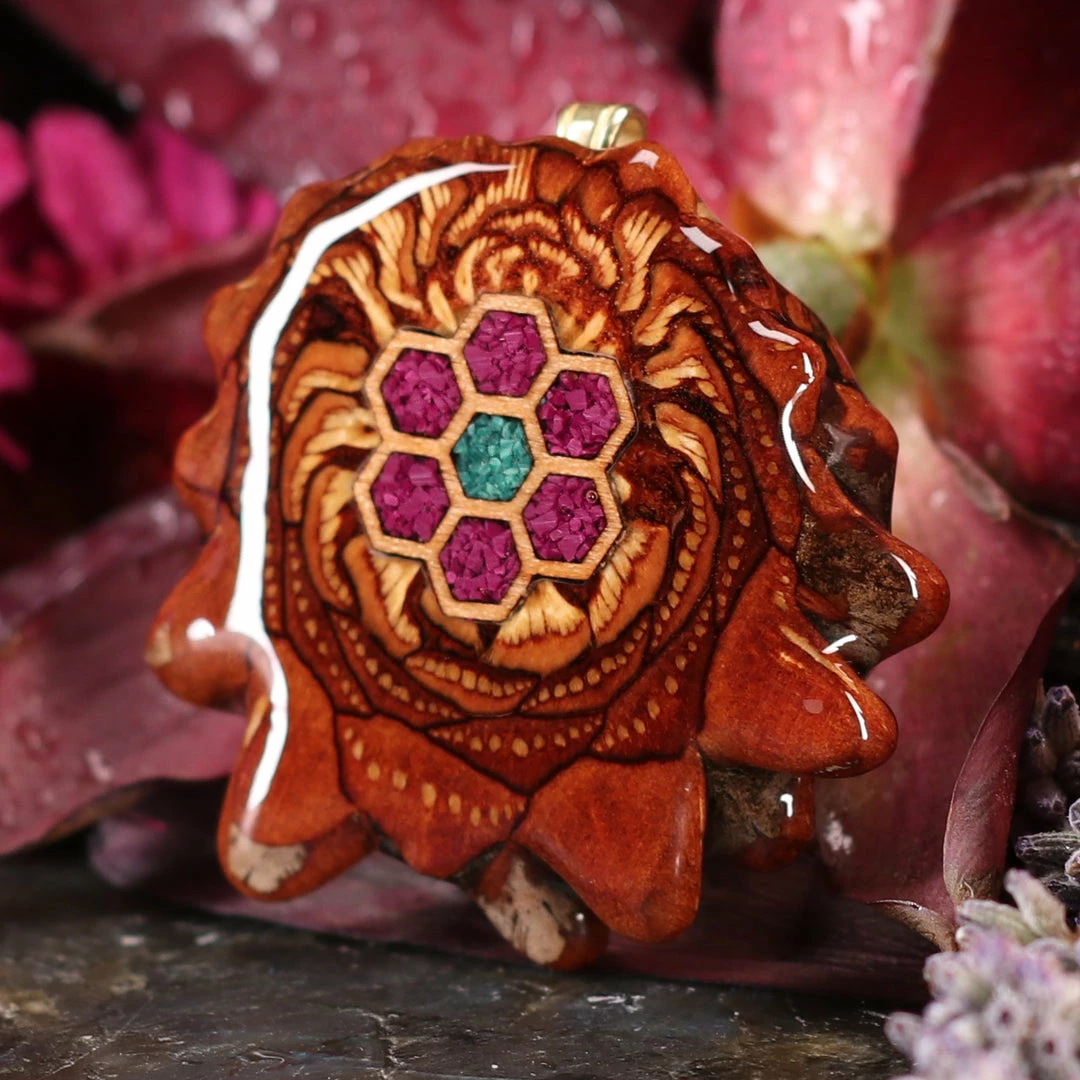 TEP Pendants Cosmic Honeycomb 4 TEP Pendants Cosmic Honeycomb