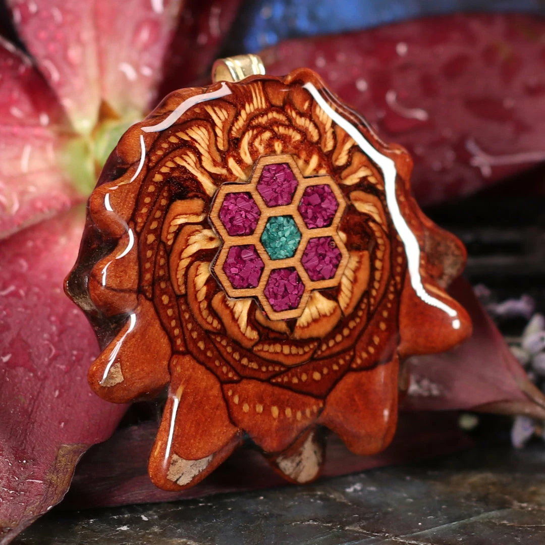 TEP Pendants Cosmic Honeycomb 5 TEP Pendants Cosmic Honeycomb