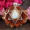 TEP Larimar With Silver Merkaba Pendants 2 TEP Larimar With Silver Merkaba Pendants
