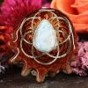 TEP Pendants Larimar With Gold Seed Of Life