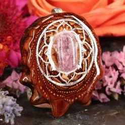 TEP Lepidolite With Silver Lotus