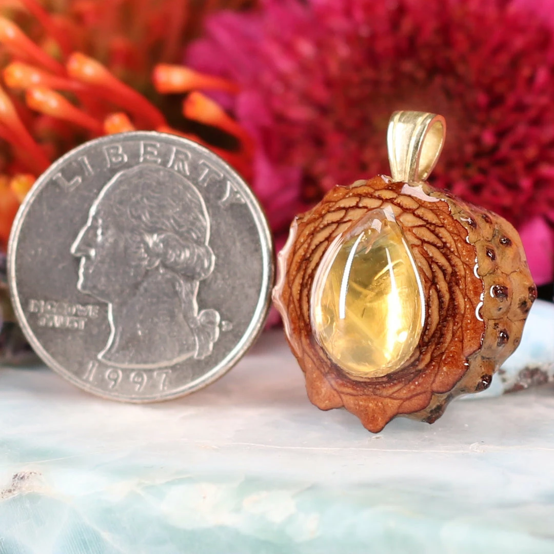 TEP Citrine Pendants 4 TEP Citrine Pendants
