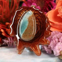 TEP Chrysoprase In The Matrix Pendants