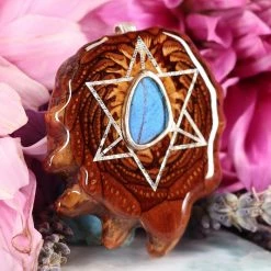 TEP Blue Morpho Butterfly Wing With Silver Merkaba Pendants 7 TEP Blue Morpho Butterfly Wing With Silver Merkaba Pendants