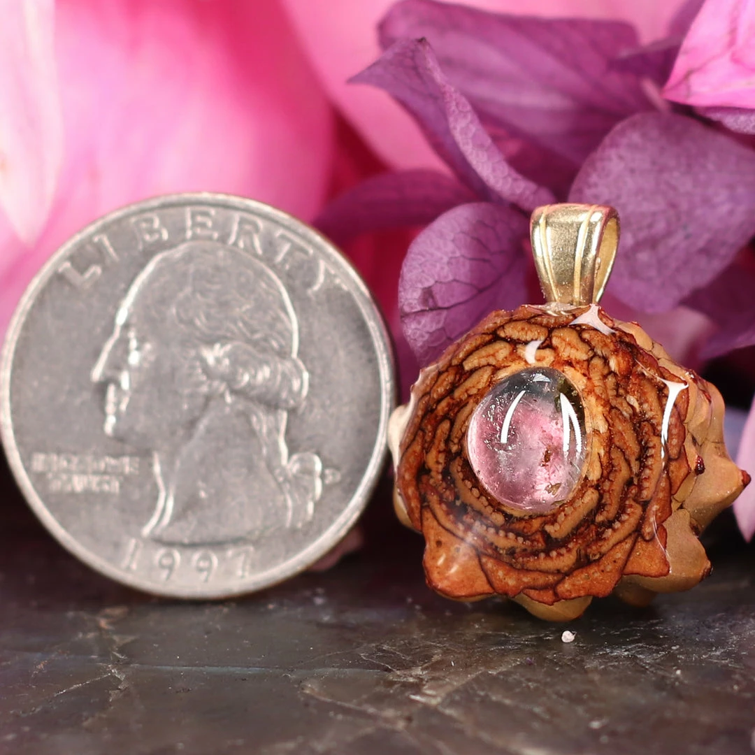 TEP Watermelon Tourmaline Pendants 4 TEP Watermelon Tourmaline Pendants