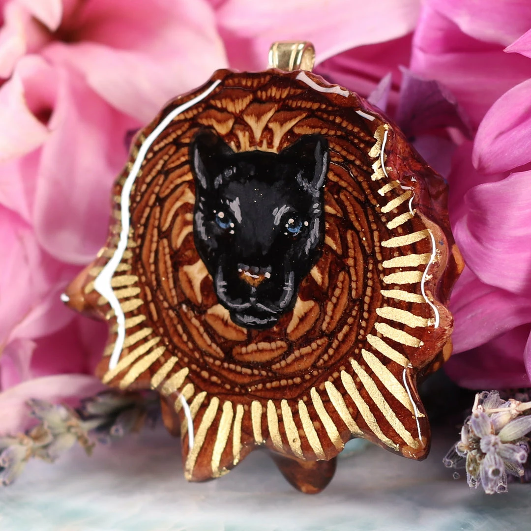 TEP Pendants Painted Panther 4 TEP Pendants Painted Panther