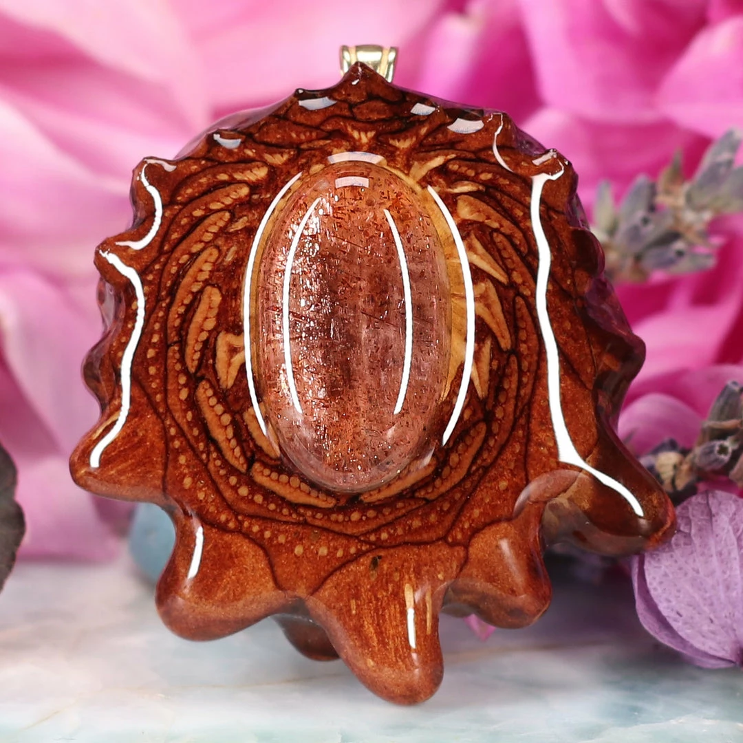 TEP Red Sunstone Pendants 3 TEP Red Sunstone Pendants