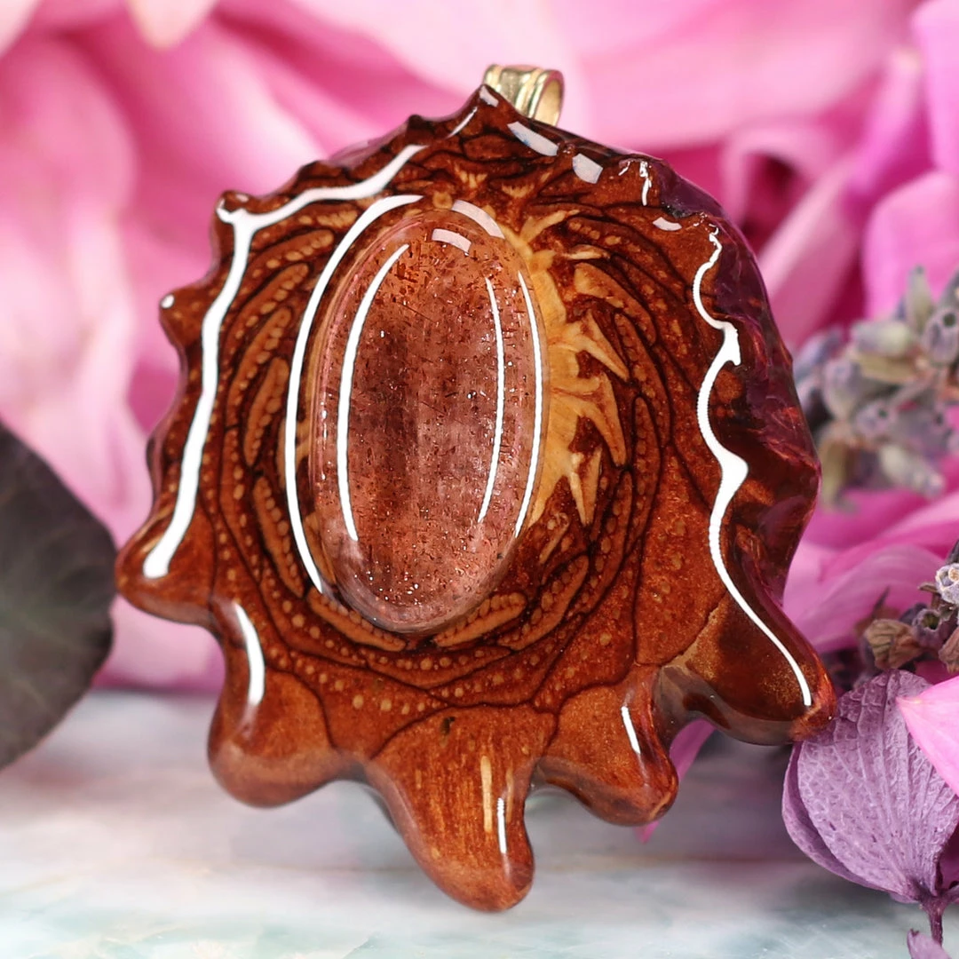 TEP Red Sunstone Pendants 4 TEP Red Sunstone Pendants