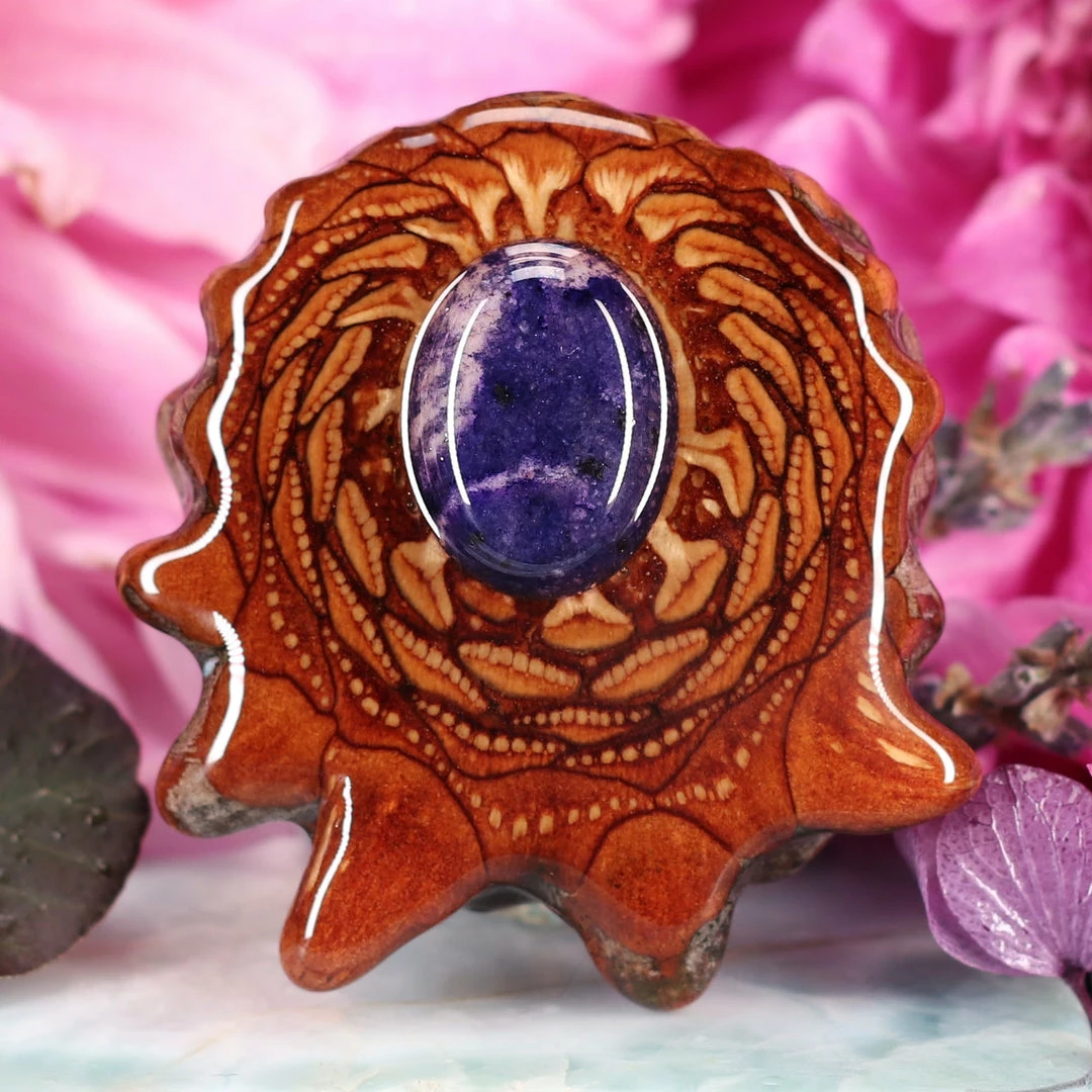 TEP Opalized Fluorite Pendants 3 TEP Opalized Fluorite Pendants