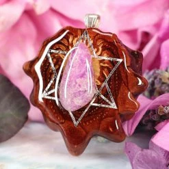 TEP Sugilite With Silver Merkaba