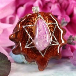 TEP Sugilite With Silver Merkaba
