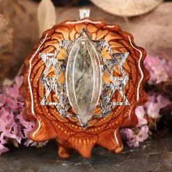 TEP Pendants Labradorite With Silver 64 Star Tetrahedron