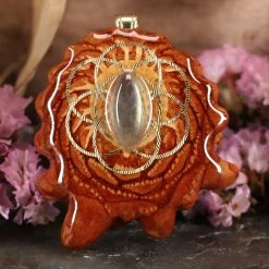 TEP Labradorite With Gold Seed Of Life