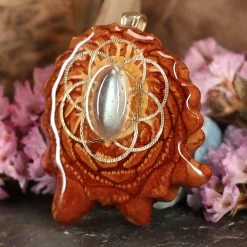 TEP Labradorite With Gold Seed Of Life