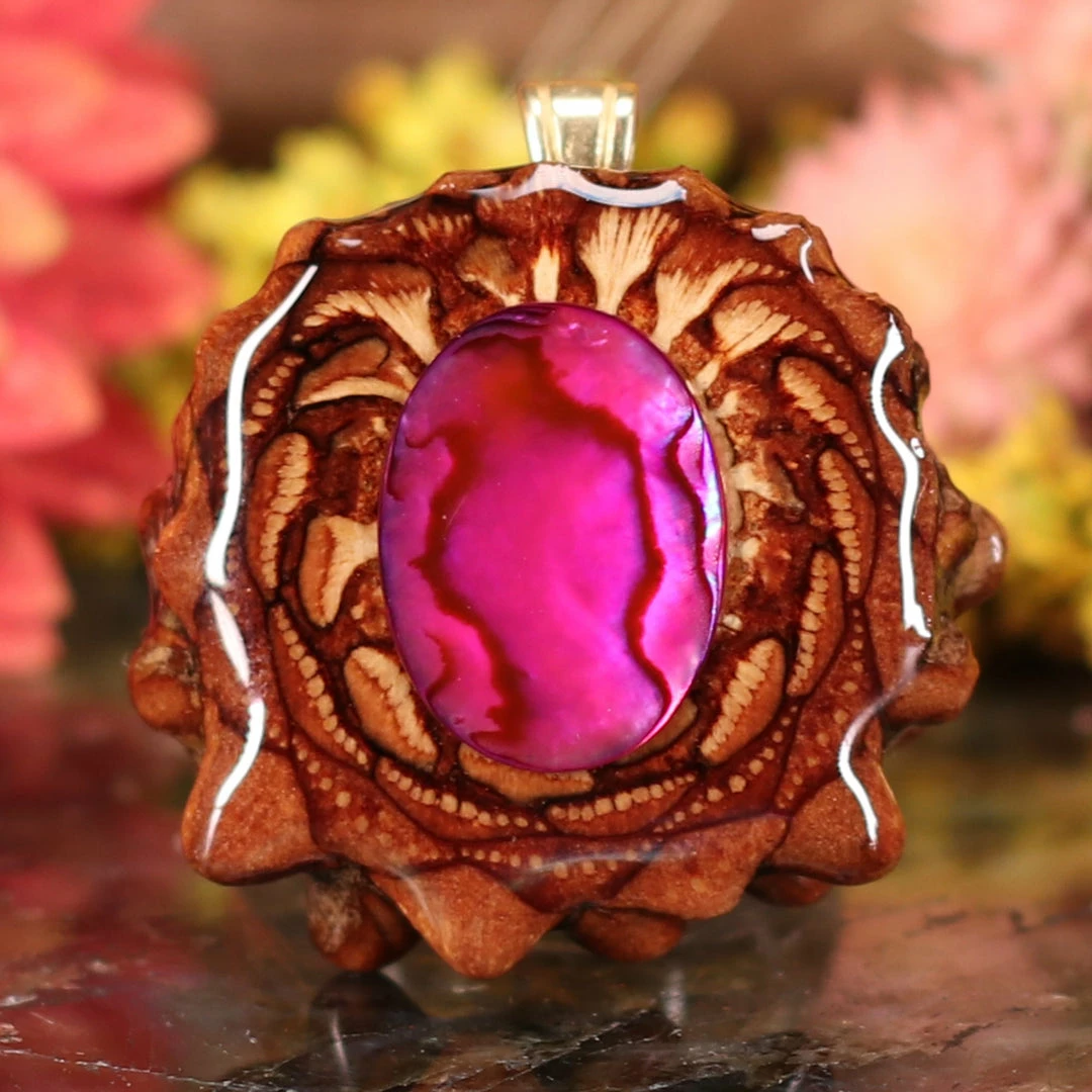 TEP Pink Paua Shell 3 TEP Pink Paua Shell