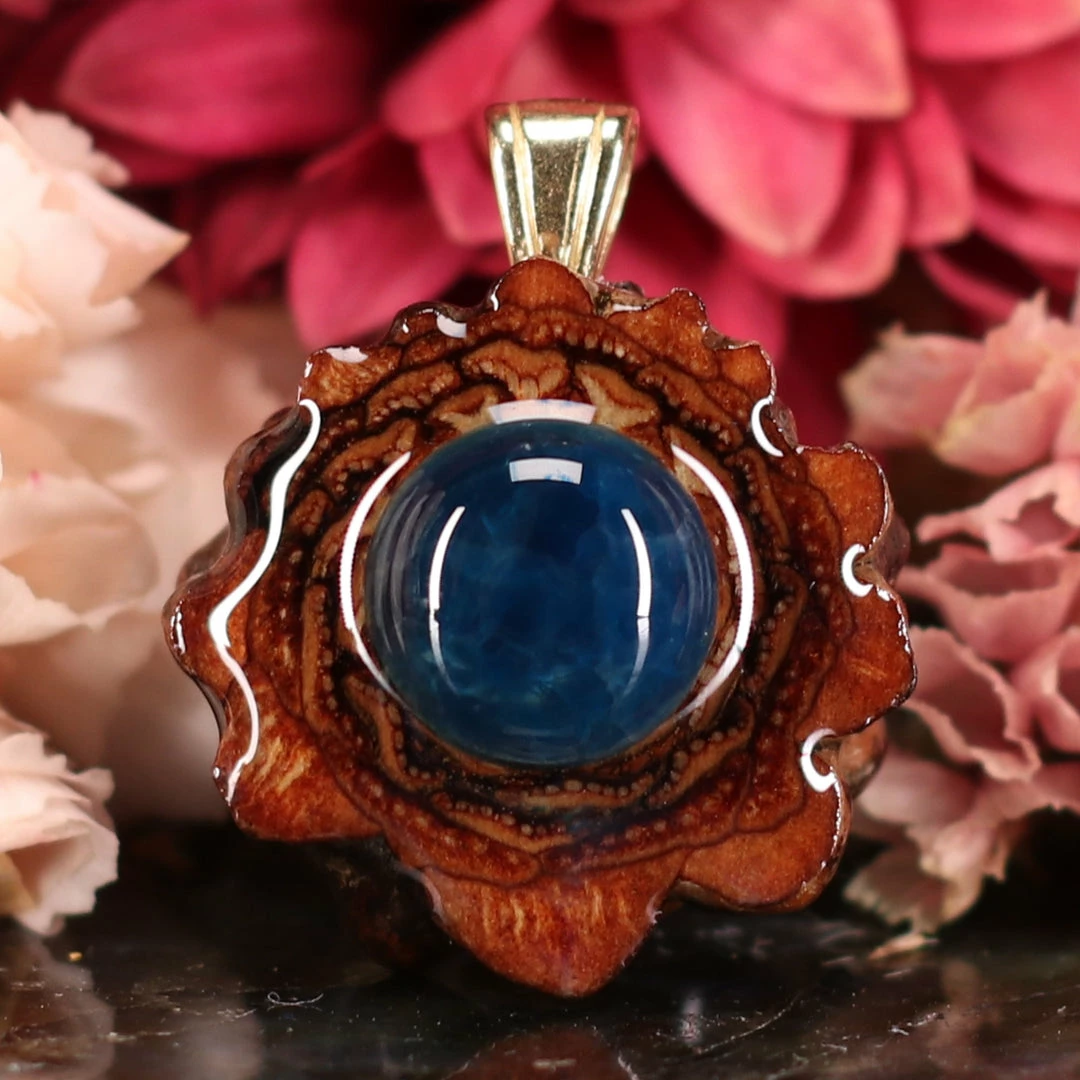 TEP Pendants Blue Apatite 3 TEP Pendants Blue Apatite