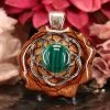 TEP Malachite With Silver Seed Of Life
