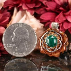 TEP Malachite With Silver Seed Of Life