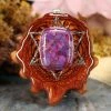 TEP Purple Mohave Turquoise With Silver Merkaba Pendants 1 TEP Purple Mohave Turquoise With Silver Merkaba Pendants