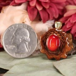 TEP Red Coral Pendants
