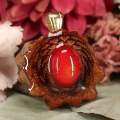 TEP Red Coral Pendants