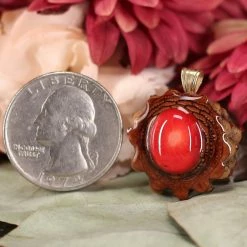 TEP Red Coral Pendants 6 TEP Red Coral Pendants