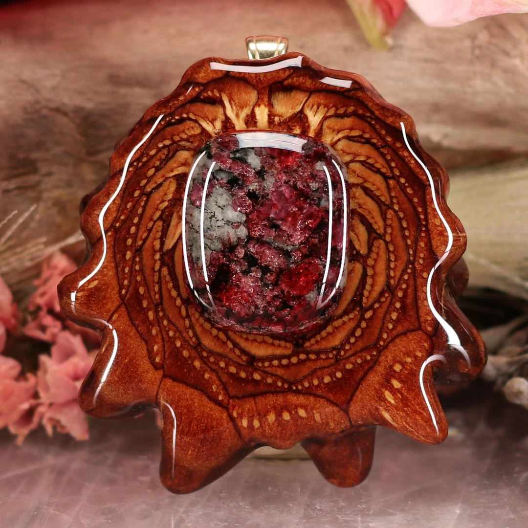 TEP Pendants Eudialyte 3 TEP Pendants Eudialyte