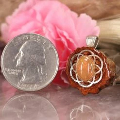 TEP Ethiopian Opal With Silver Seed Of Life 6 TEP Ethiopian Opal With Silver Seed Of Life