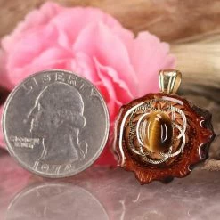 TEP Yellow Tiger's Eye With Gold Seed Of Life