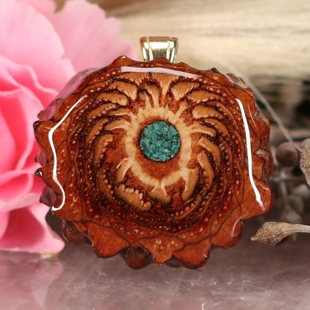 TEP Crushed Malachite (Glows) Pendants 3 TEP Crushed Malachite (Glows) Pendants