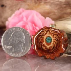 TEP Crushed Malachite (Glows) Pendants