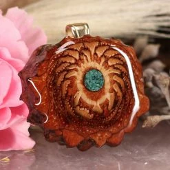 TEP Crushed Malachite (Glows) Pendants 7 TEP Crushed Malachite (Glows) Pendants