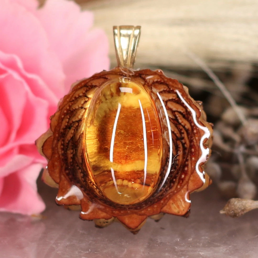 TEP Pendants Yellow Amber 3 TEP Pendants Yellow Amber