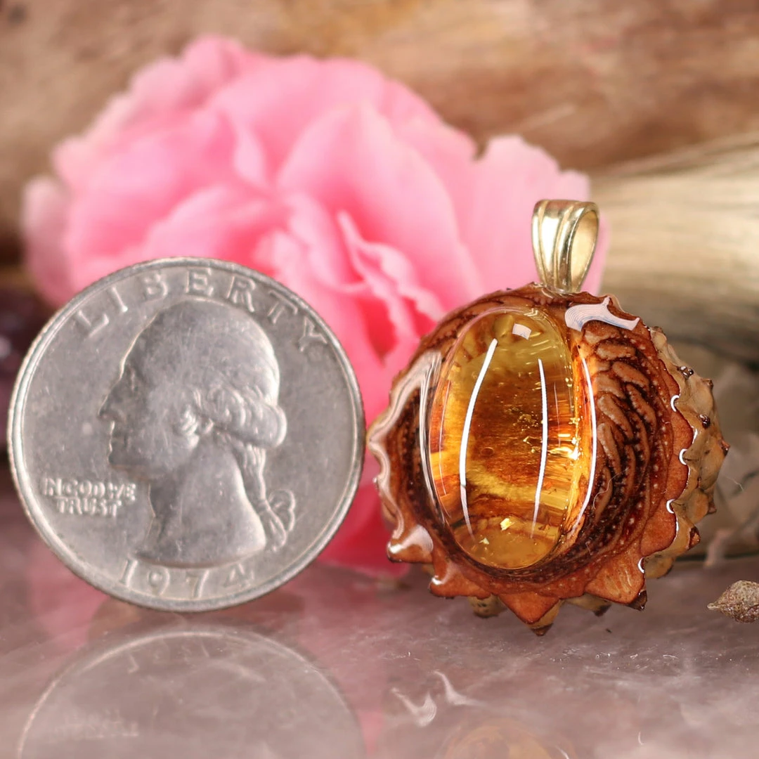 TEP Pendants Yellow Amber 4 TEP Pendants Yellow Amber