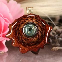 TEP Pendants Green Fume Implosion Glass