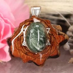 TEP Seraphinite With Silver Merkaba