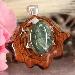 TEP Seraphinite With Silver Merkaba