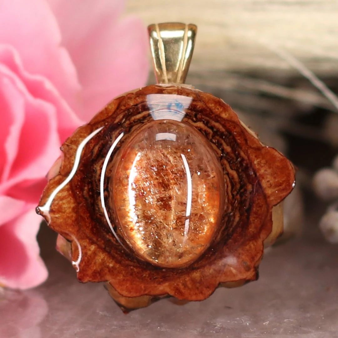 TEP Red Sunstone Pendants 3 TEP Red Sunstone Pendants